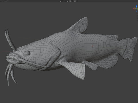 Bruine Bullhead-vis 3D Model