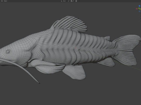 Brązowa ryba Hoplo Model 3D