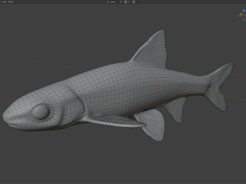 साफ़ चब मछली 3D मॉडल