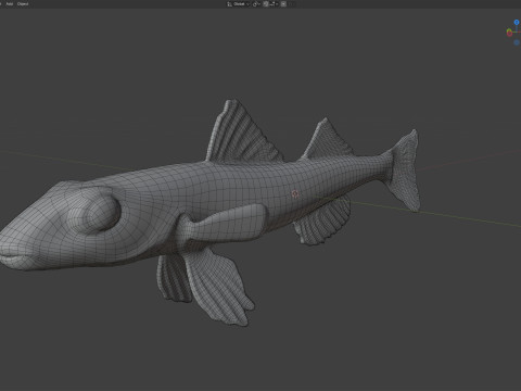水晶鲈鱼 3D 模型