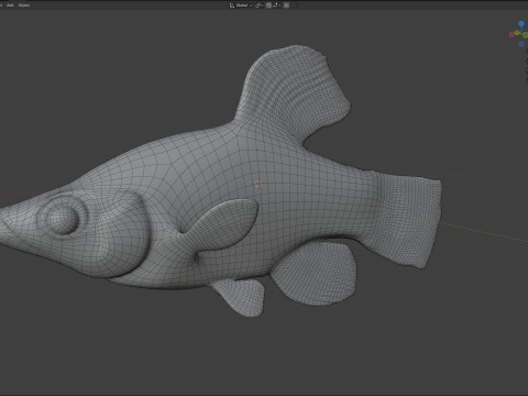 Killifish diamante Modello 3D