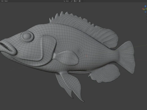 Eastern Happy fish 3D Model