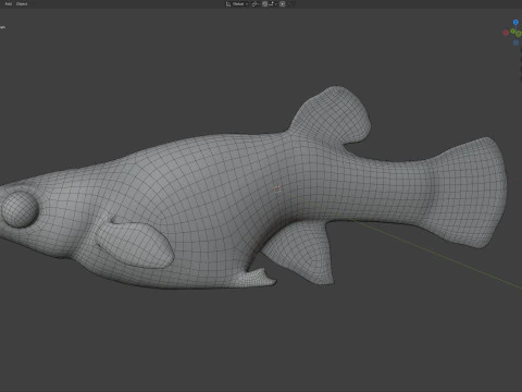 पूर्वी मच्छर मछली 3D मॉडल