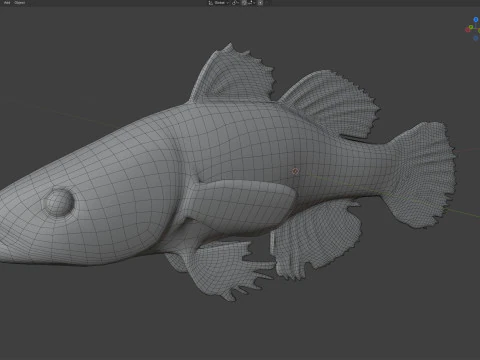 Fat Sleeper fish 3D Model