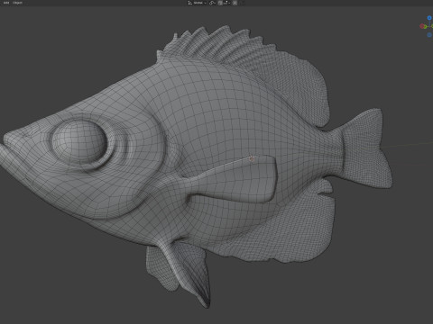 Vlieger vis 3D Model