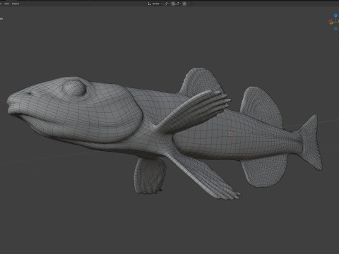 Флоридська піщана риба 3D Модель