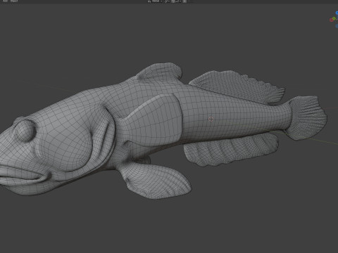 Freshwater Goby fish 3D Model