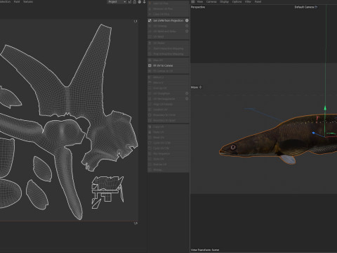 Pesce serpente Goldline 1 Modello 3D