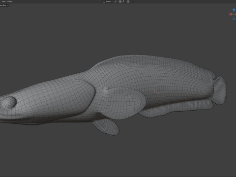 Pesce serpente Goldline 1 Modello 3D