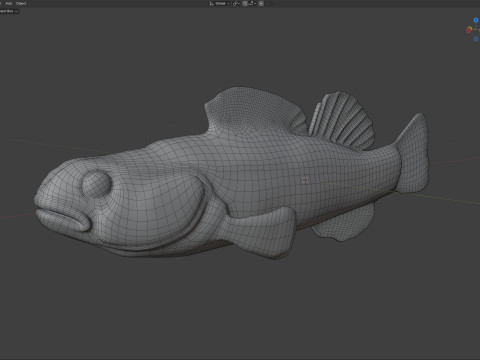 Золотистополосая рыба-дартер 3D Модель