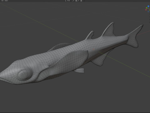 अंतर्देशीय सिल्वरसाइड 3D मॉडल