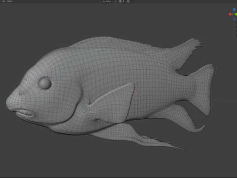 Labeotropheus fish 3D Model