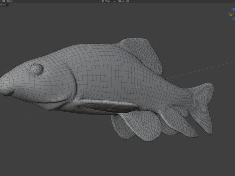 Pesce Chubsucker del lago Modello 3D