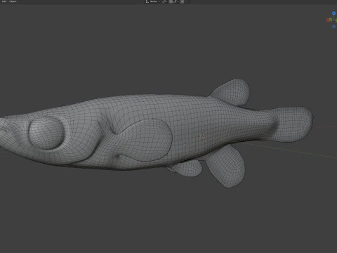 Lined Topminnow fish 3D Model