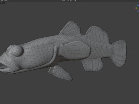 Grondel vis 3D Model