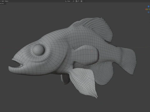 Okefenokee Pygmy Sunfish 3D Model