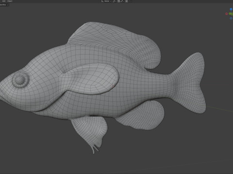 Peixe-lua com manchas laranjas Modelo 3D