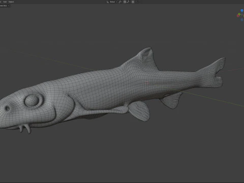 Pallid Chub 3D Model