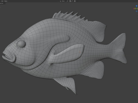 アカマンボウ 3Dモデル