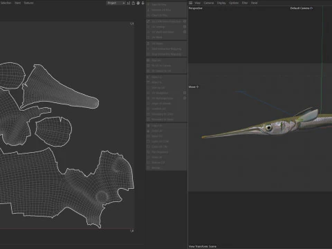 Redfin Needlefish 3D Model