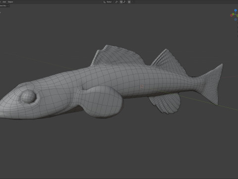 Poisson dard à dos de selle Modèle 3D
