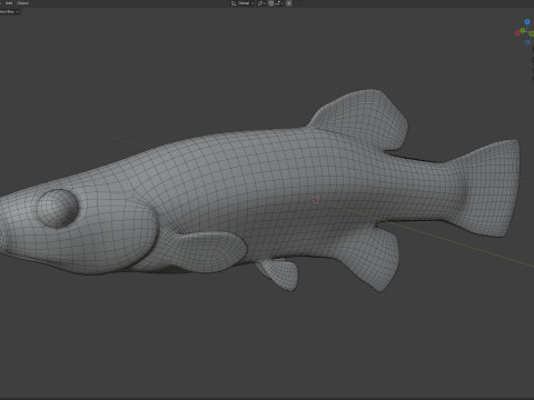 塞米诺尔鳉鱼鱼 3D 模型