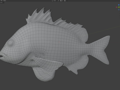 Schafkopffisch 3D Modell