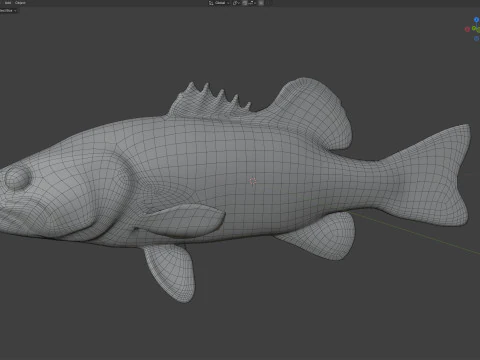 Shoal Bass fish 3D Model