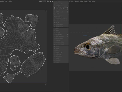 Pez perca plateada Modelo 3D