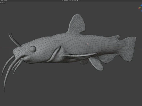 Snail Bullhead fish 3D Model
