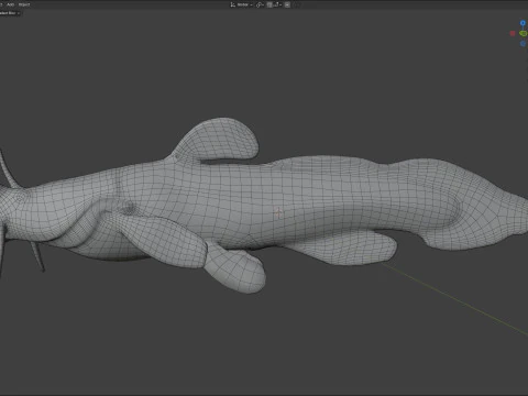 Tadpole Madtom fish 3D Model