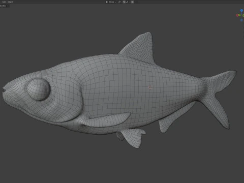 Ryba Threadfin Shad Model 3D