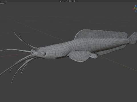 行走的鲶鱼 3D 模型