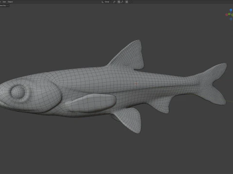 Weed Shiner fish 3D Model