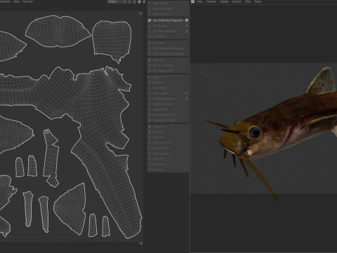 Speckled Madtom fish 3D Model