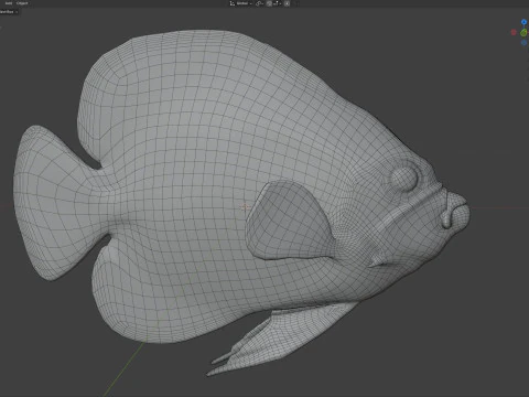 Angelfish Majestic 3D Model