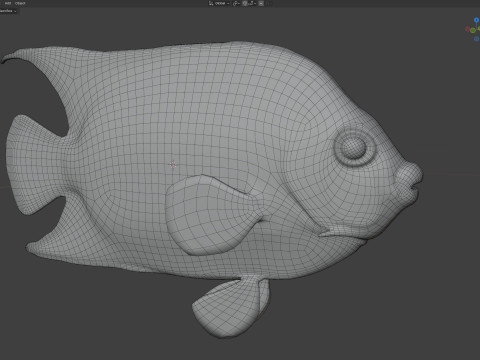 Королева рыб-ангелов 3D Модель