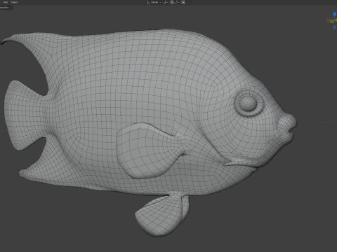 Reina del pez &aacute;ngel Modelo 3D