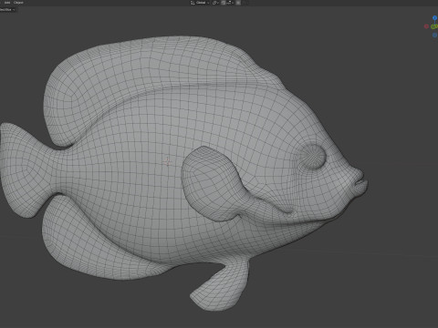 神仙鱼潦草的 3D 模型