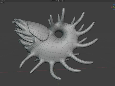 Cooperoceras fish 3D Model