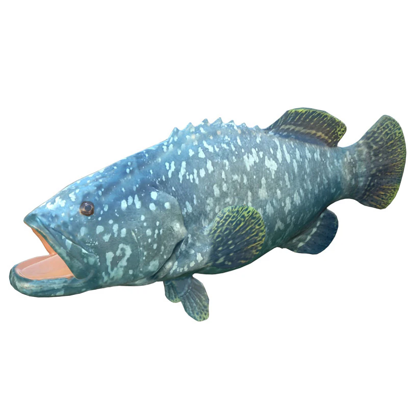Goliath Grouper fish 3D Model .c4d .max .obj .3ds .fbx .stl .blend