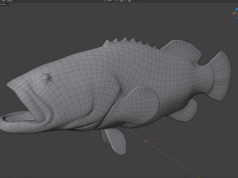 Poisson m&eacute;rou Goliath Modèle 3D