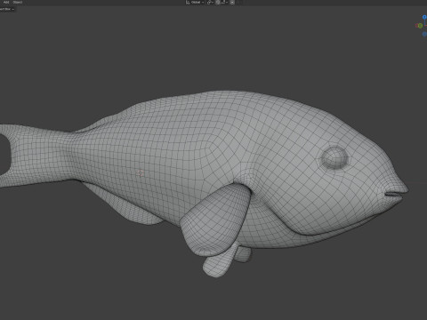 クランツィンガーベラの魚 3Dモデル