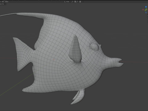 Poisson idole maure Modèle 3D