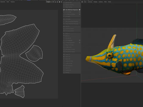 Orangespotted Filefish 3D Model