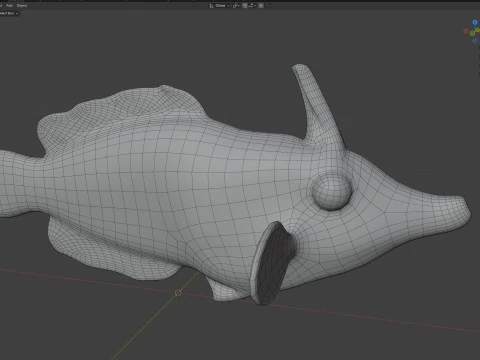 Orangespotted Filefish 3D Model