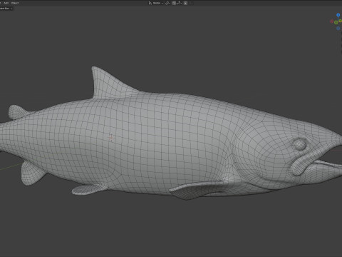 Lachsfisch 3D Modell