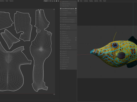 潦草的锉鱼 3D 模型