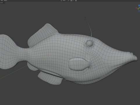 潦草的锉鱼 3D 模型