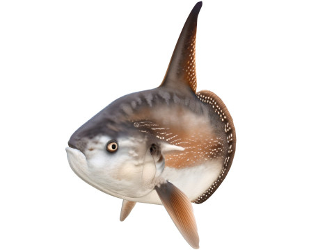 Pesce Luna MolaMola Modello 3D